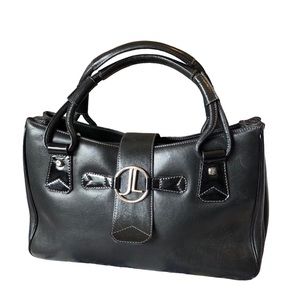 JUDITH LEIBER Handbag leather silver hardware